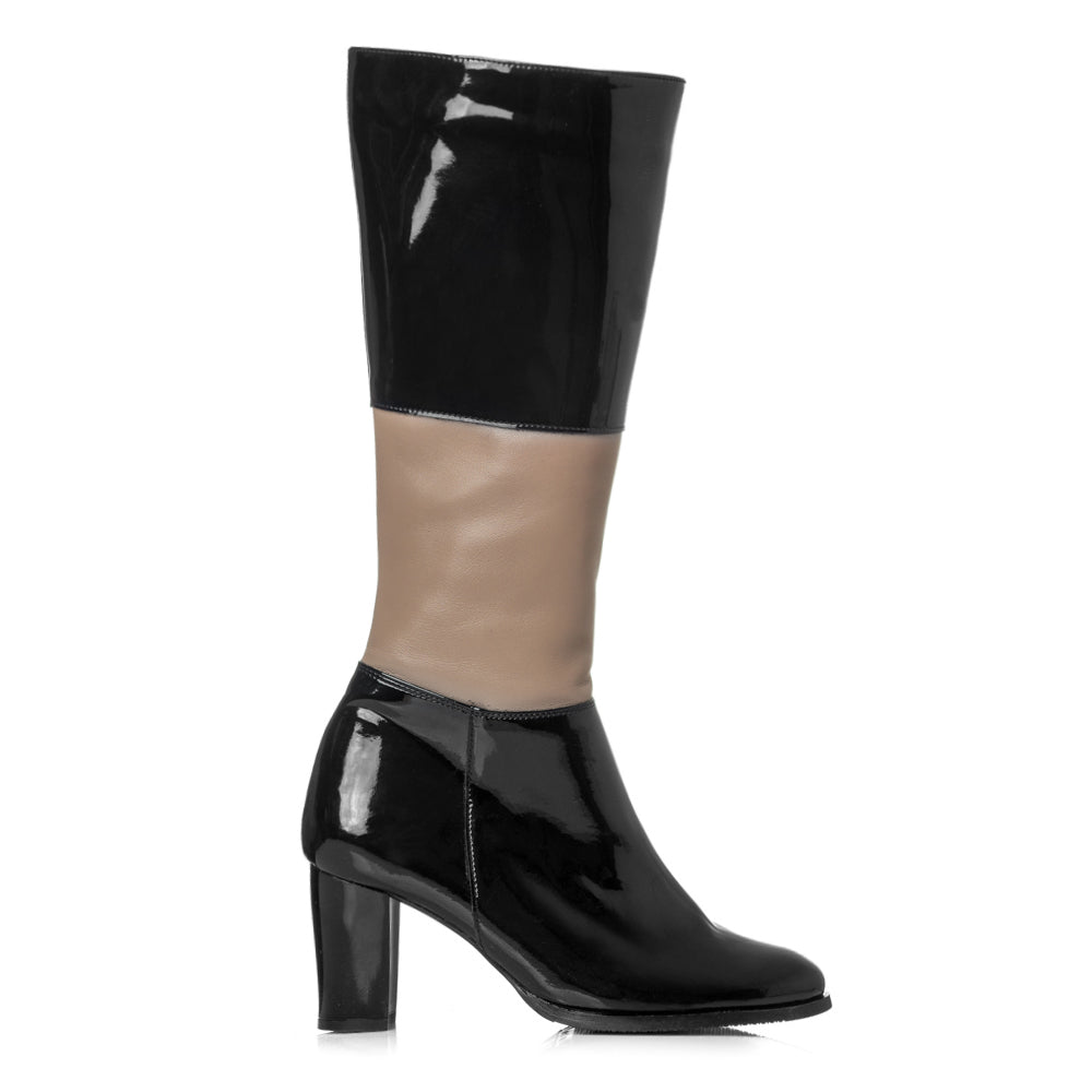 Cizme piele lacuita Ronda V10 - orice culoare