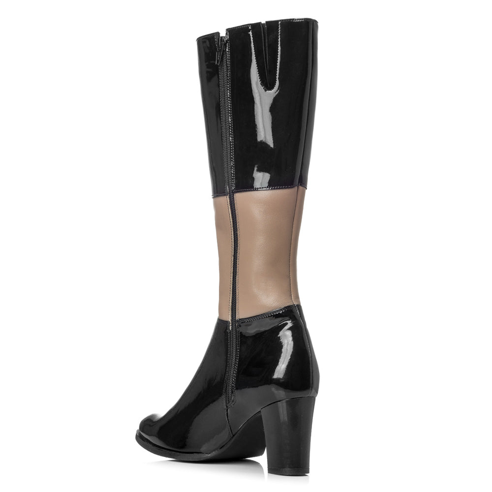 Cizme piele lacuita Ronda V10 - orice culoare