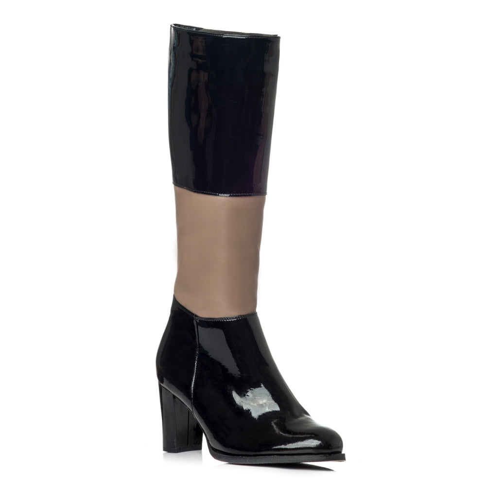 Cizme piele lacuita Ronda V10 - orice culoare