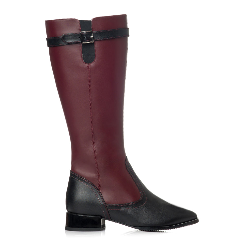 Cizme dama piele Office Bordo V9 - orice culoare