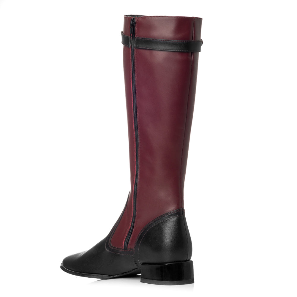 Cizme dama piele Office Bordo V9 - orice culoare