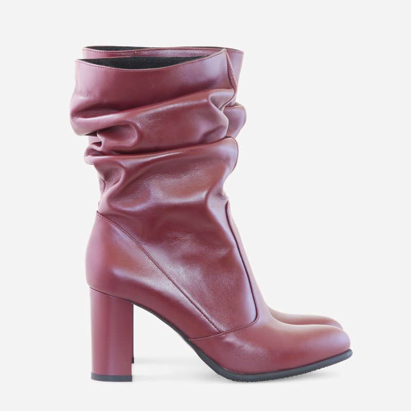 Cizme Dama Piele Bordo Fronsate D2 - orice culoare