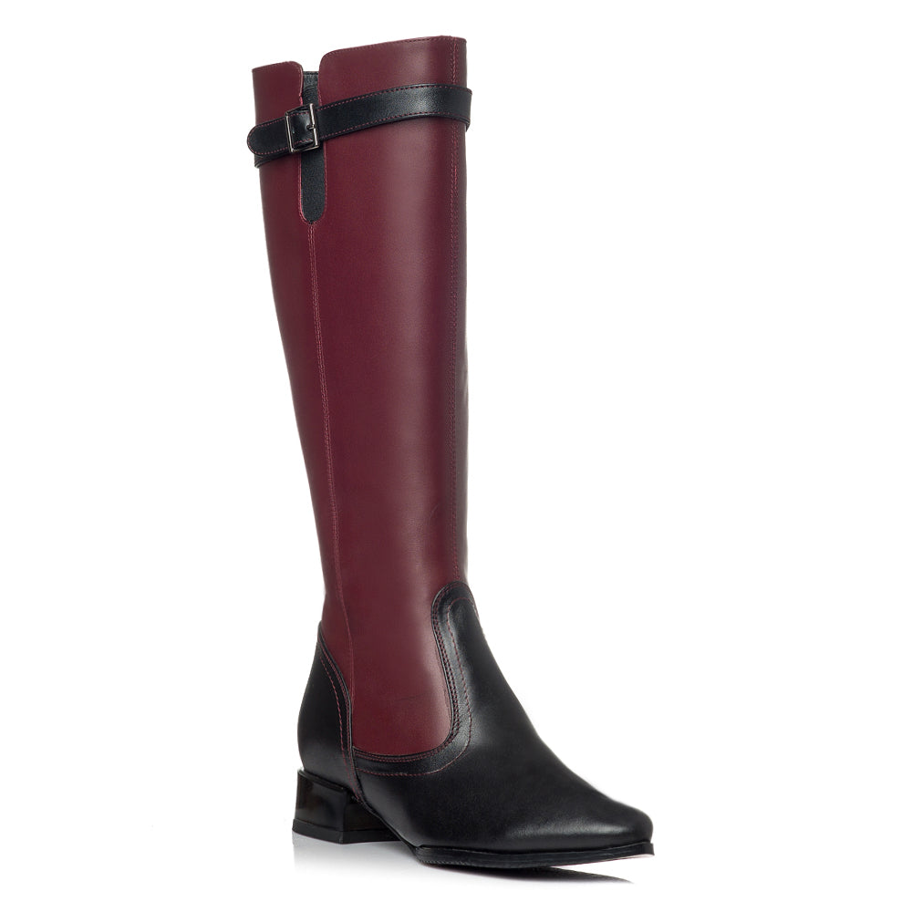 Cizme dama piele Office Bordo V9 - orice culoare