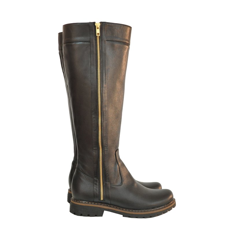 Cizme dama piele talpa joasa cu fermoar D3 - orice culoare