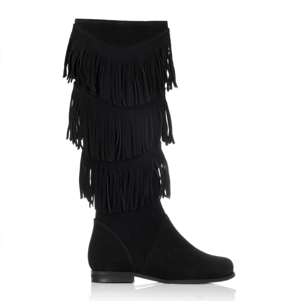 Cizme dama piele intoarsa cu Franjuri V26 - orice culoare