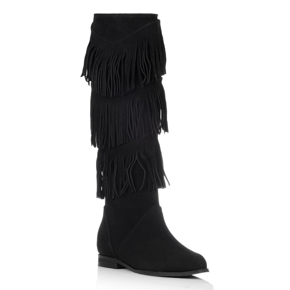 Cizme dama piele intoarsa cu Franjuri V26 - orice culoare