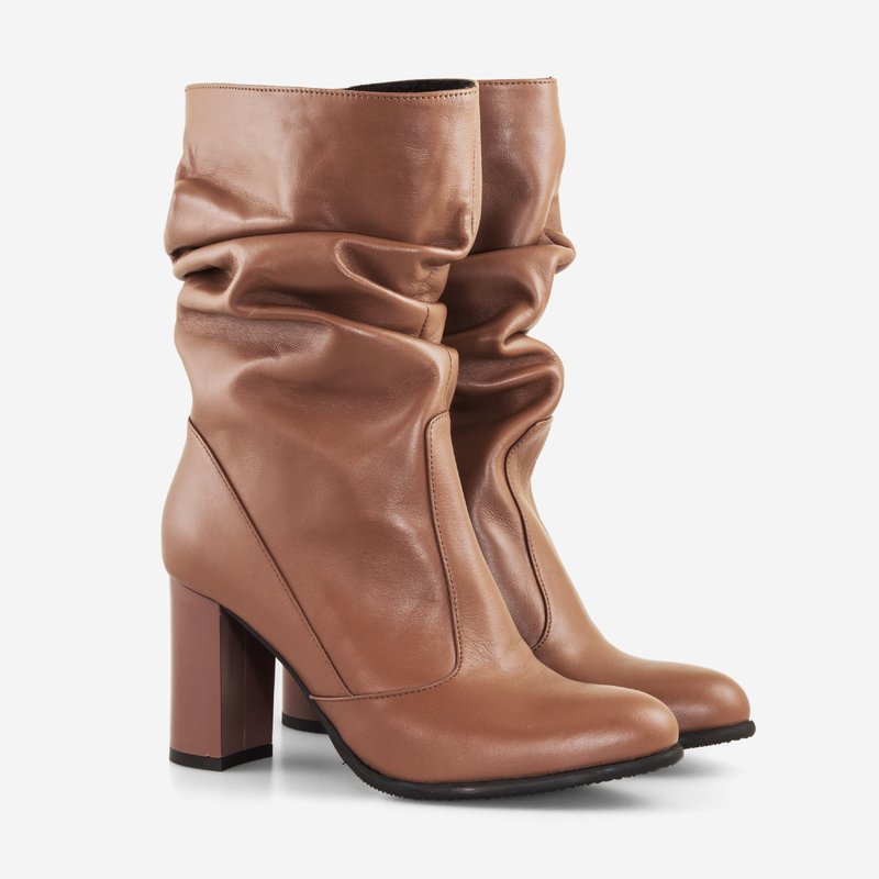 Cizme Dama Piele Maro Fronsate D2 - orice culoare