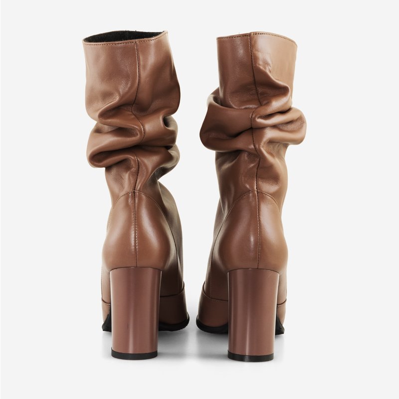 Cizme Dama Piele Maro Fronsate D2 - orice culoare