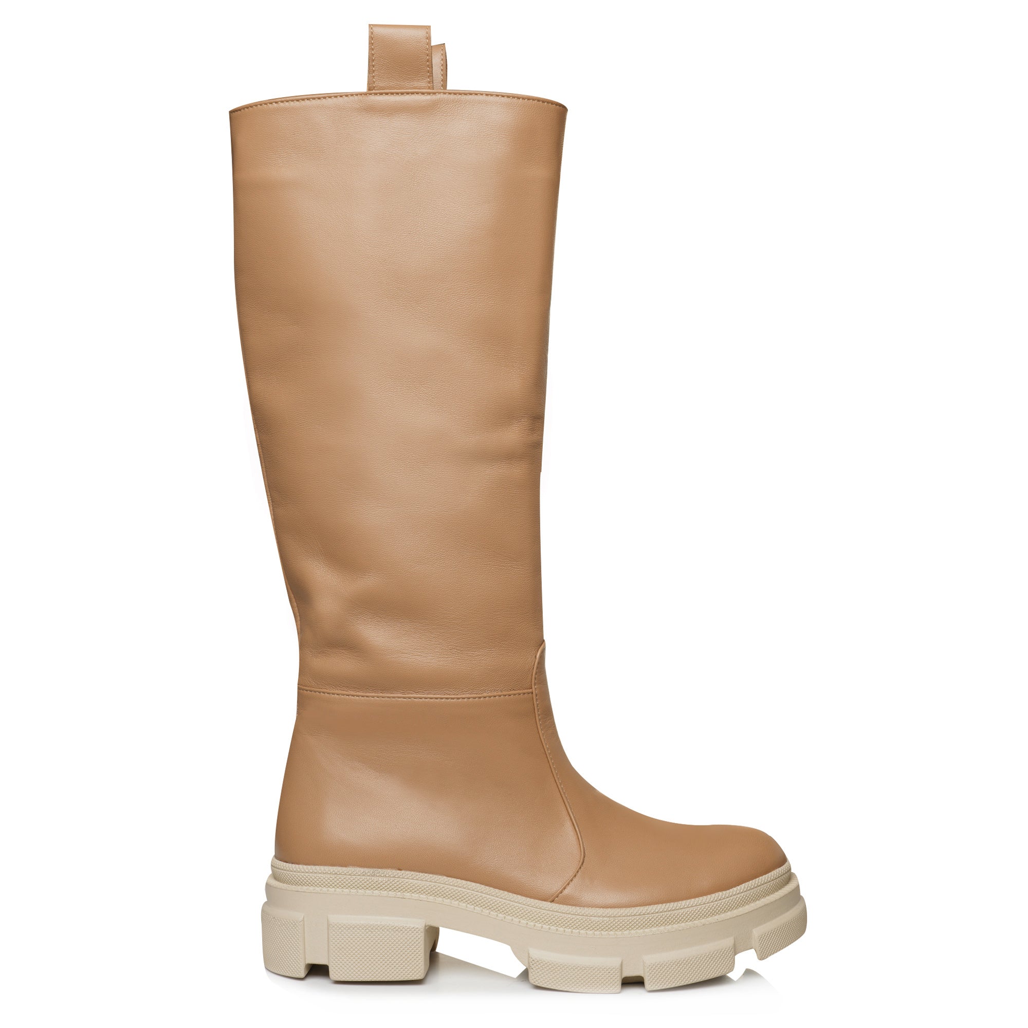 Cizme Talpa Bocanc Piele Nude Camel E41 - orice culoare