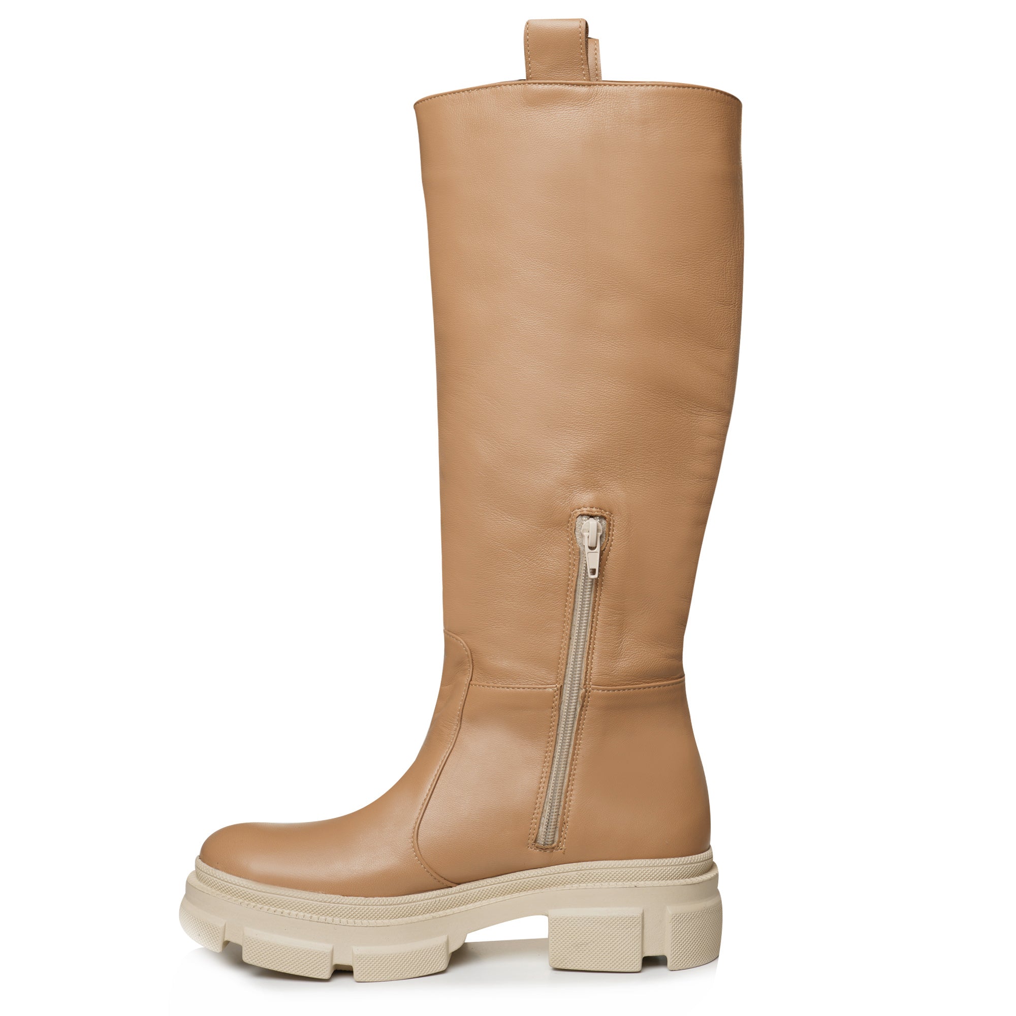 Cizme Talpa Bocanc Piele Nude Camel E41 - orice culoare