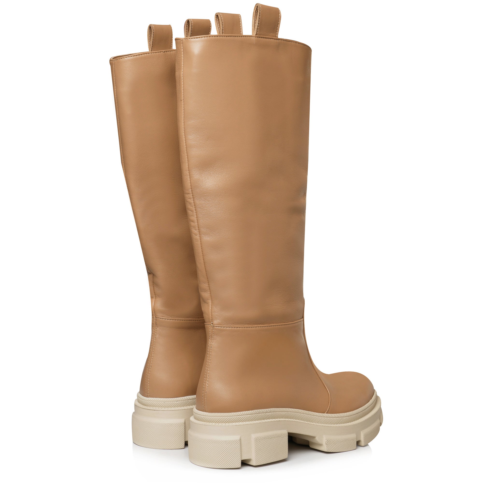 Cizme Talpa Bocanc Piele Nude Camel E41 - orice culoare