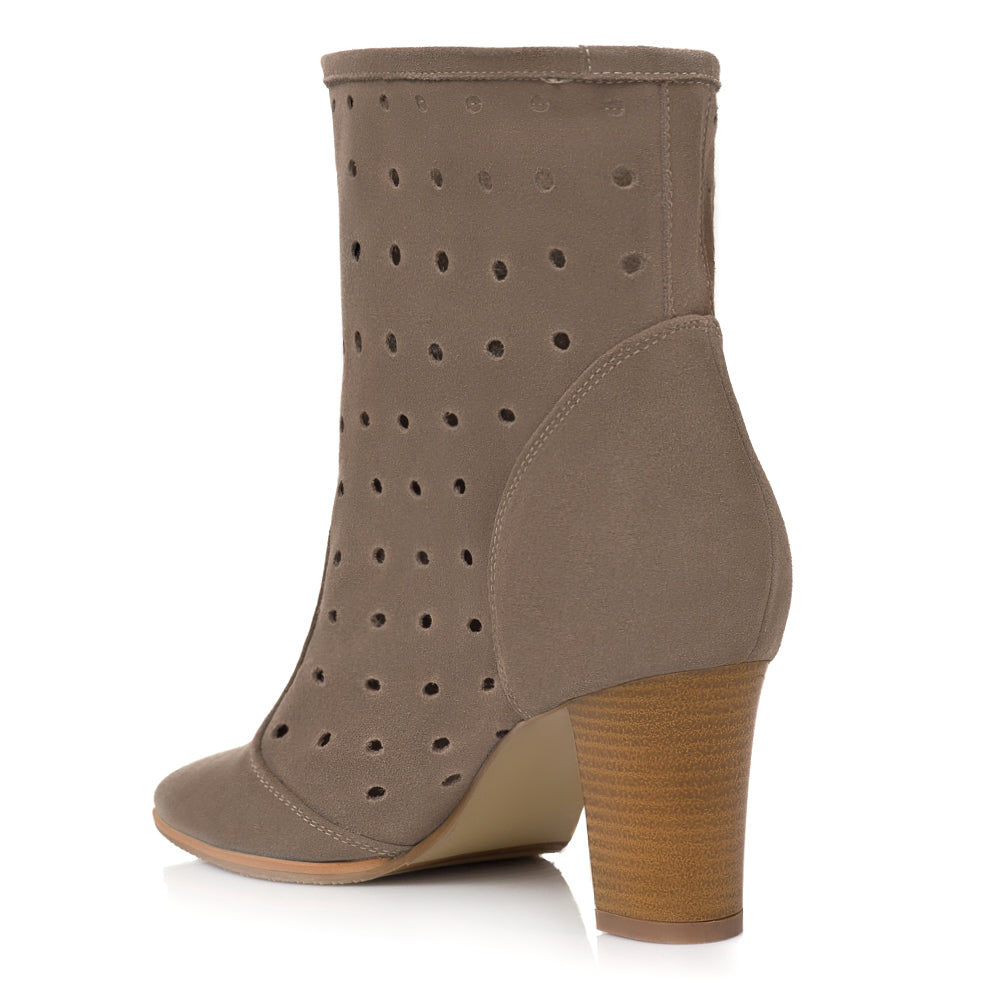 Ghete De Vara Piele Intoarsa Gri V2- orice culoare