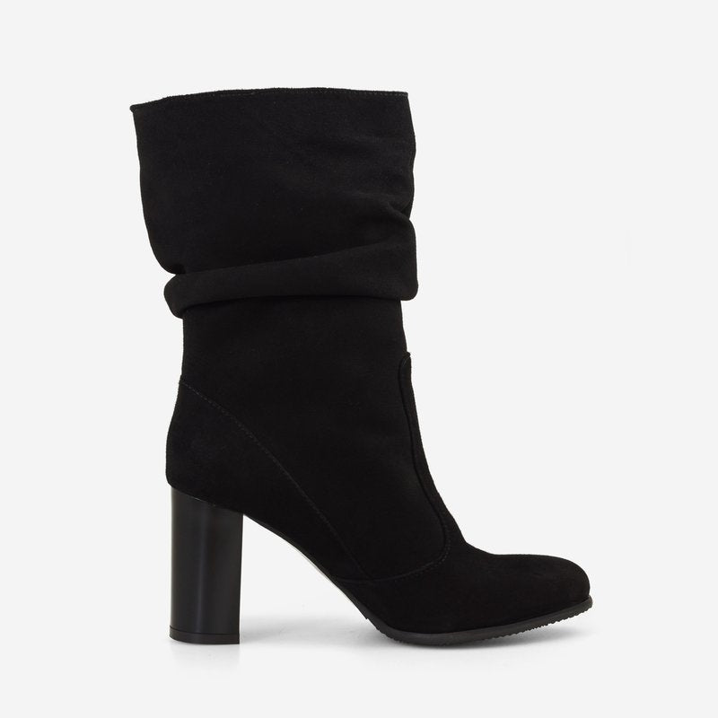 Cizme Dama Piele Negru Fronsate D2 - orice culoare