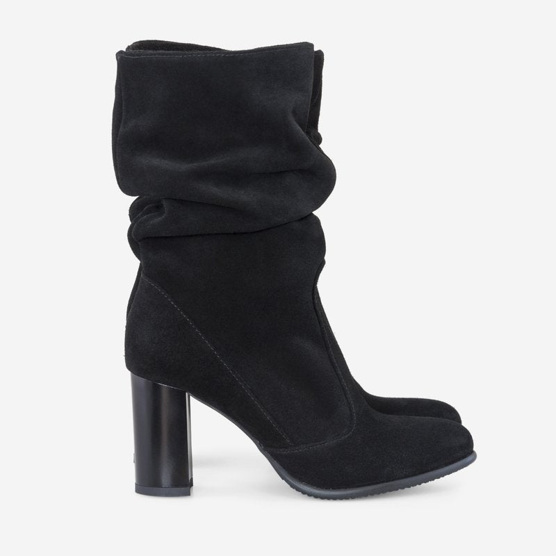 Cizme Dama Piele Negru Fronsate D2 - orice culoare