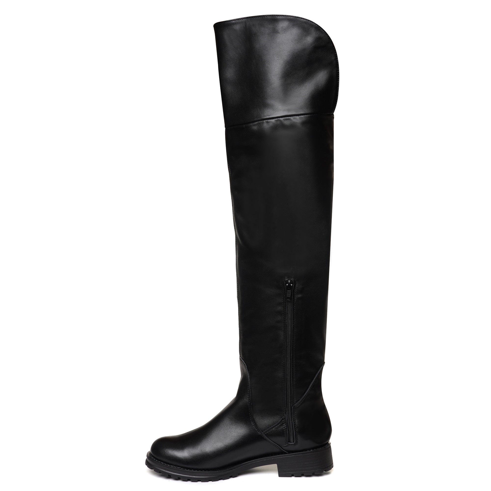 Cizme peste genunchi piele naturala C2