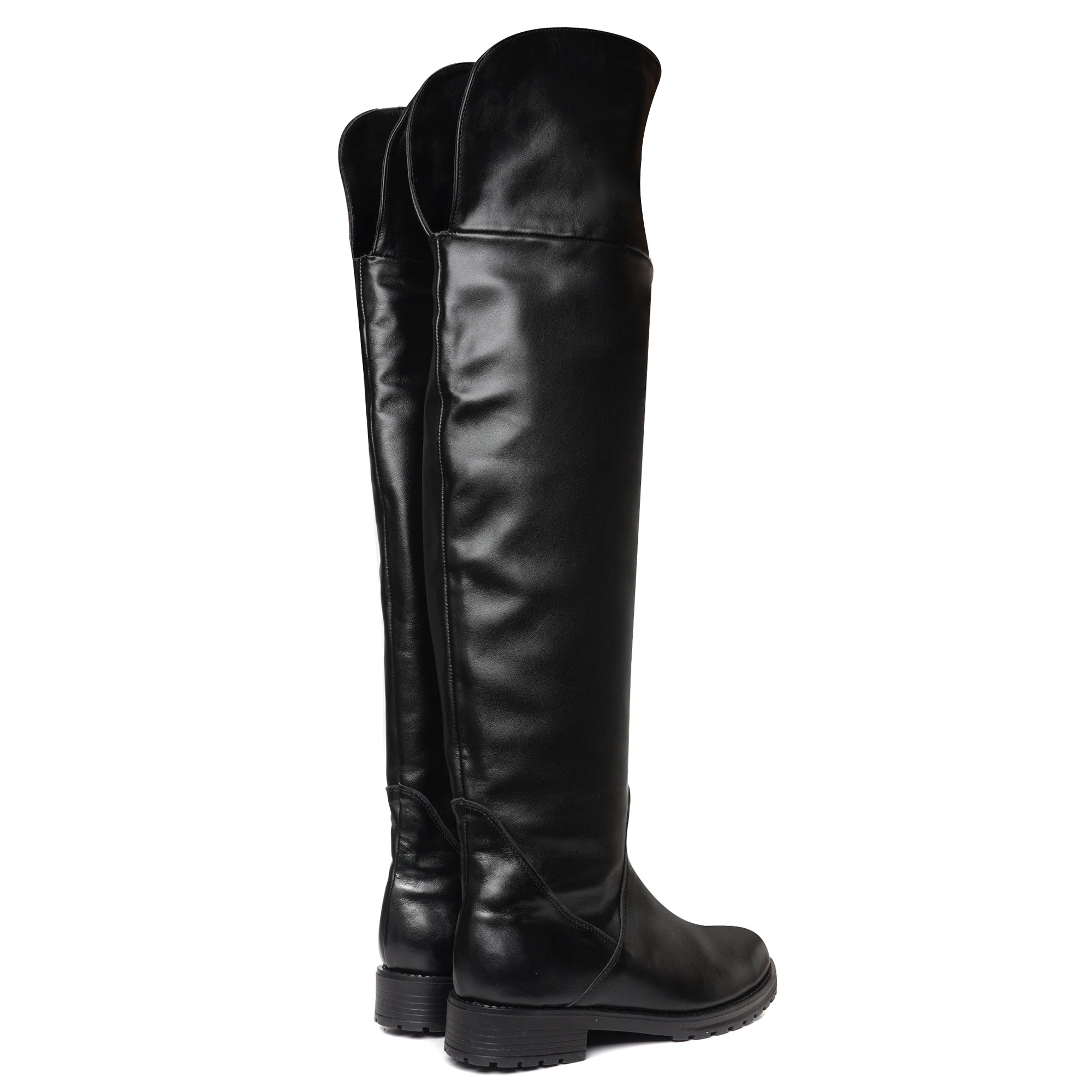 Cizme peste genunchi piele naturala C2