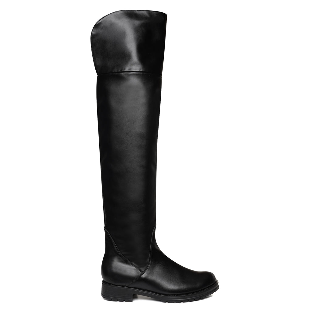 Cizme peste genunchi piele naturala C2