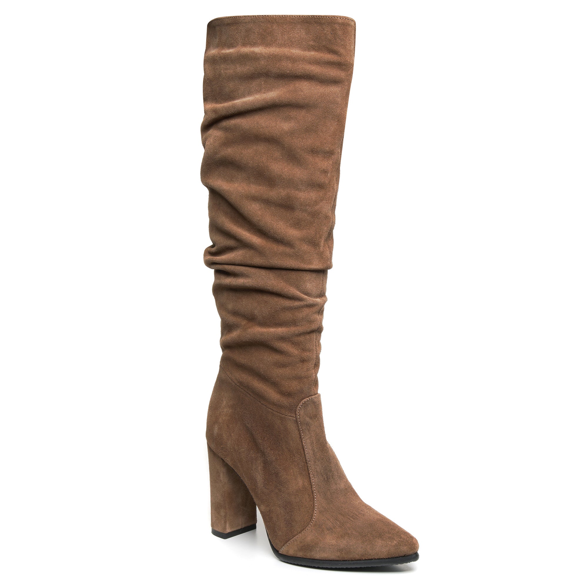 Cizme Fronsate Piele Intoarsa Maro Arabael T20 - orice culoare