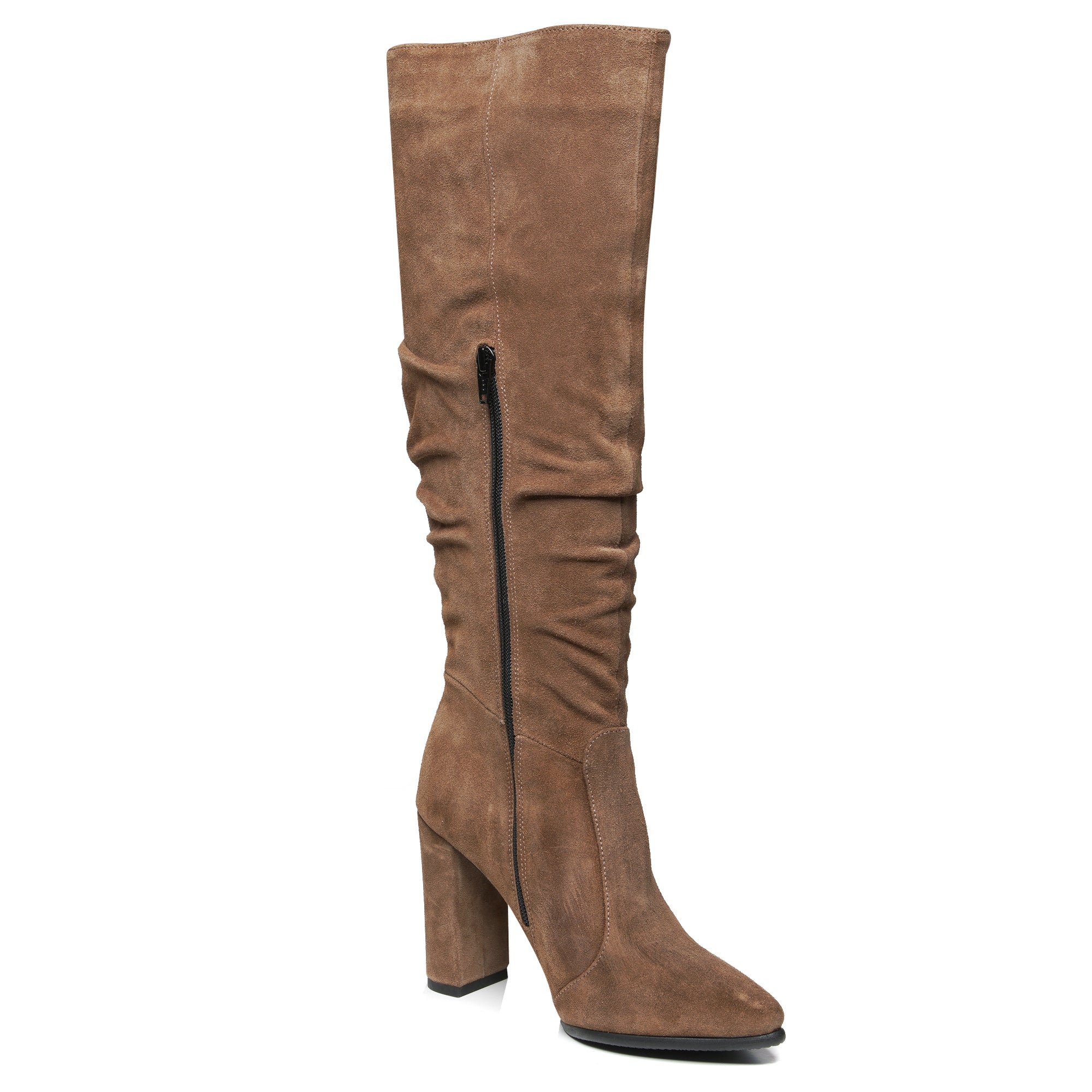 Cizme Fronsate Piele Intoarsa Maro Arabael T20 - orice culoare
