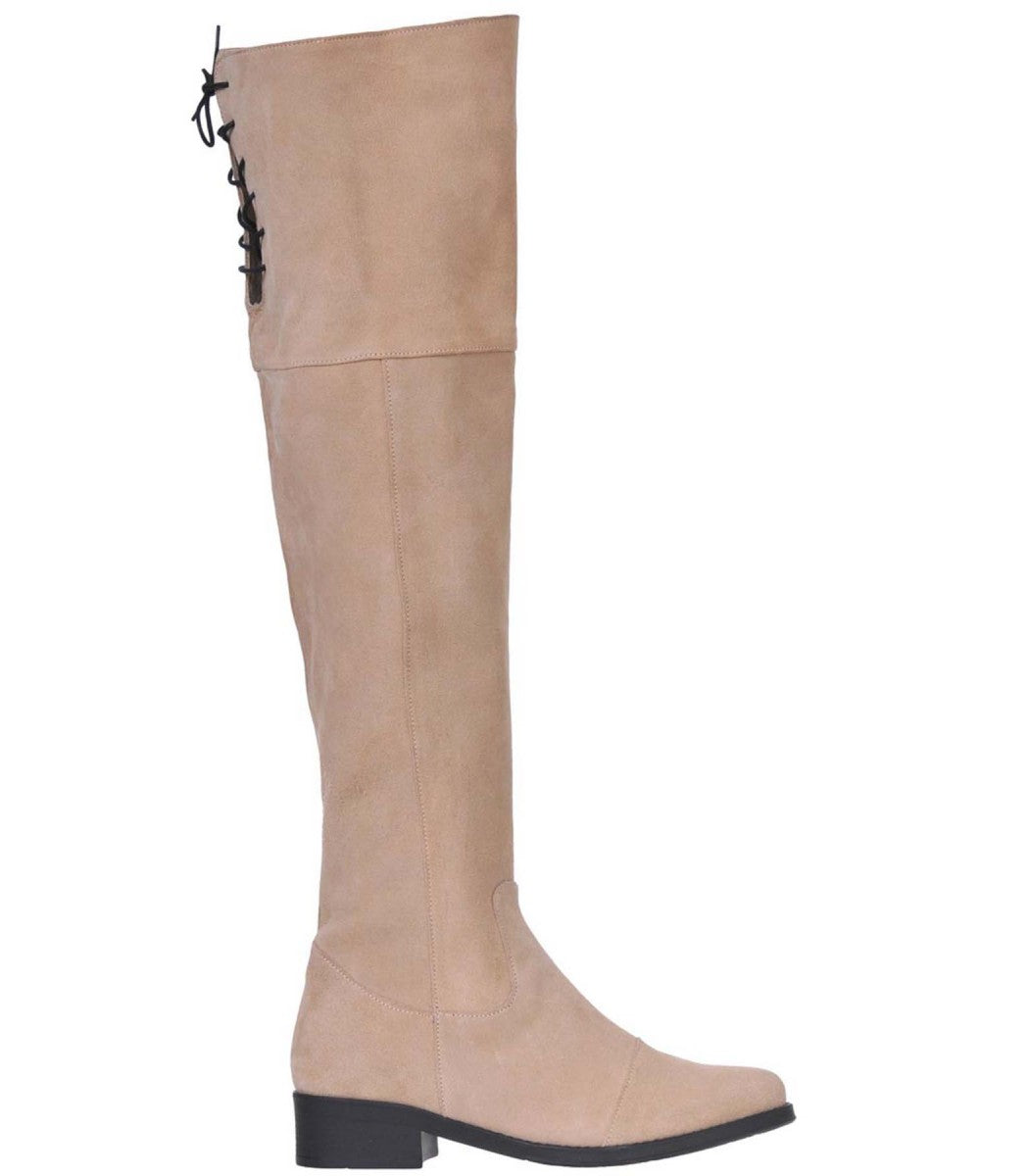 Cizme Piele Intoarsa  Peste Genunchi Sabri S3 - orice culoare