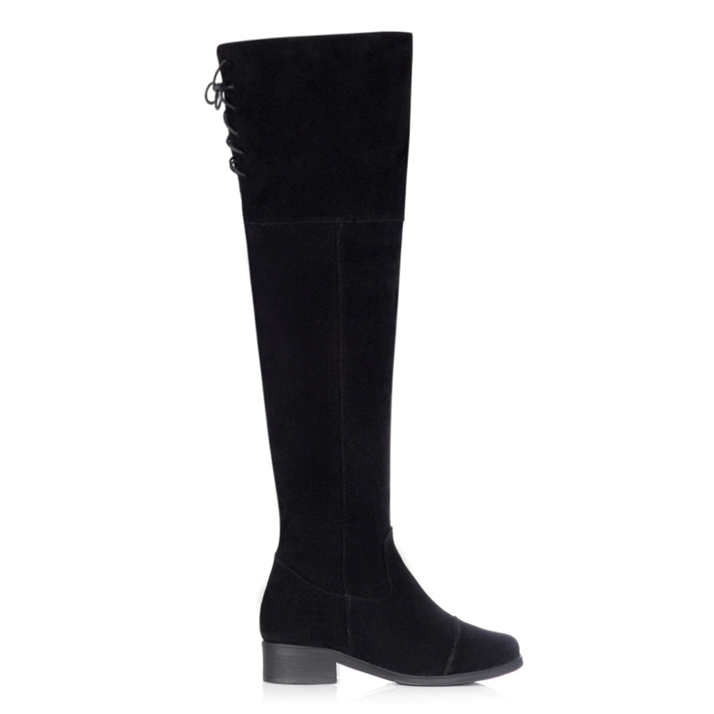 Cizme Piele Intoarsa  Peste Genunchi Sabri S3 - orice culoare