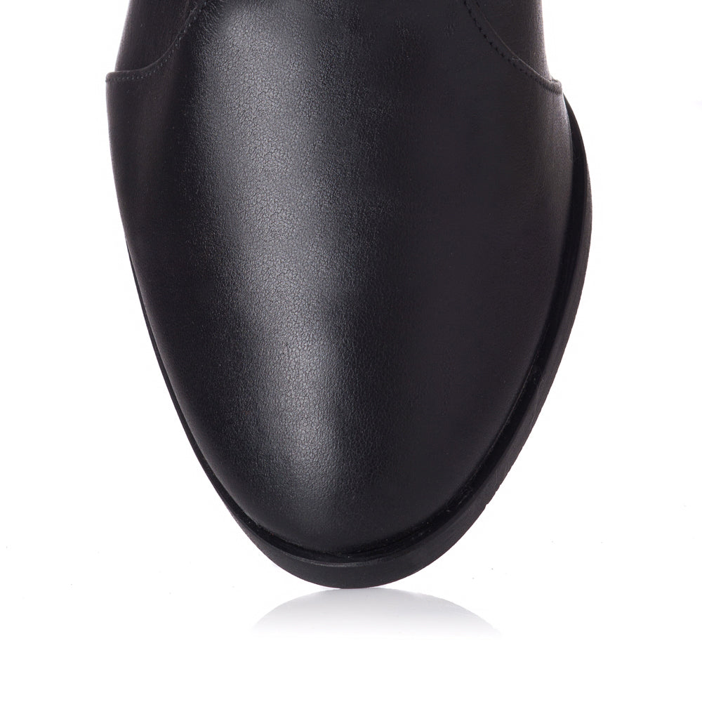 Cizme Dama Piele Negru/Auriu Vanya T3 - orice culoare