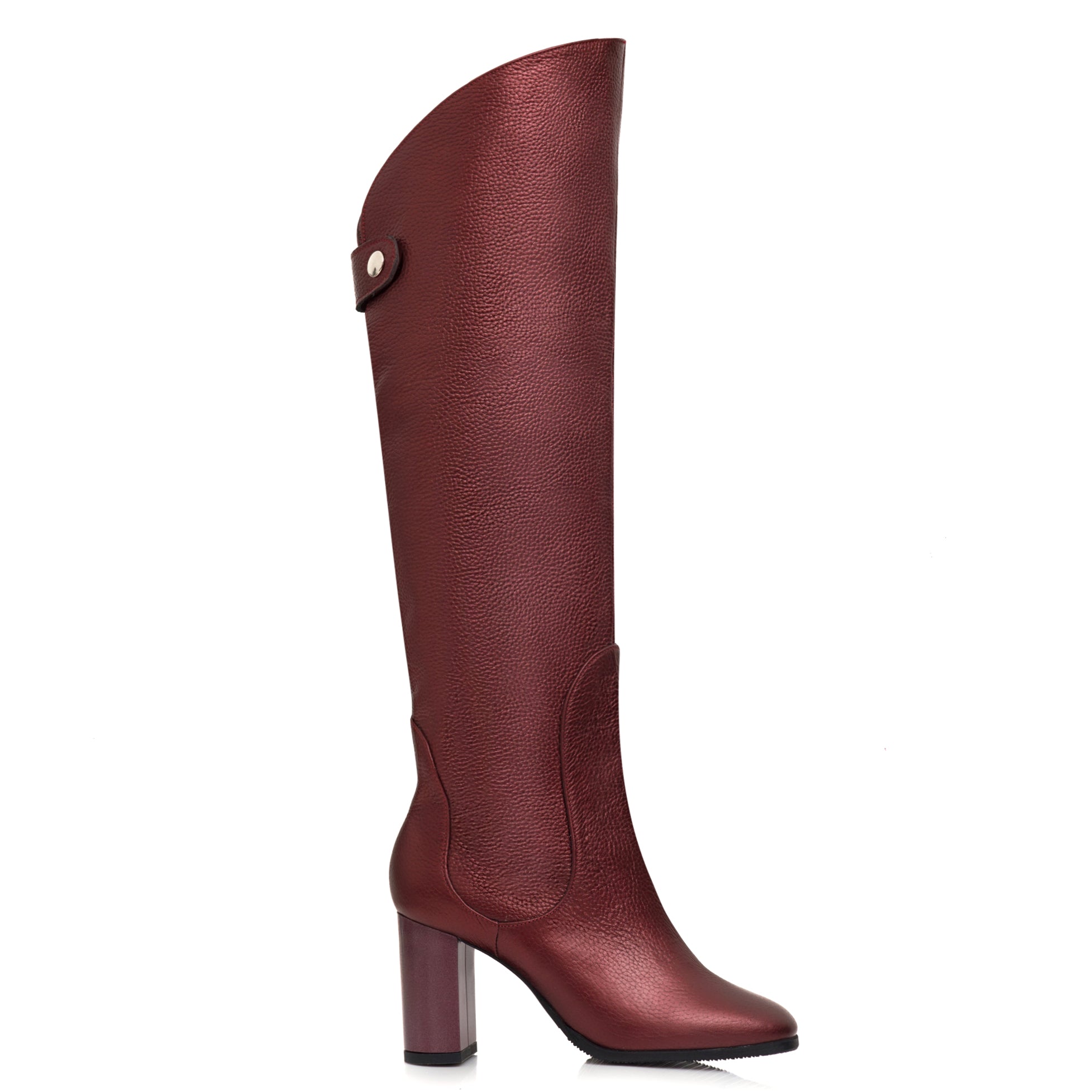 Cizme Piele Bordo Inalte Jasmin C11 - orice culoare
