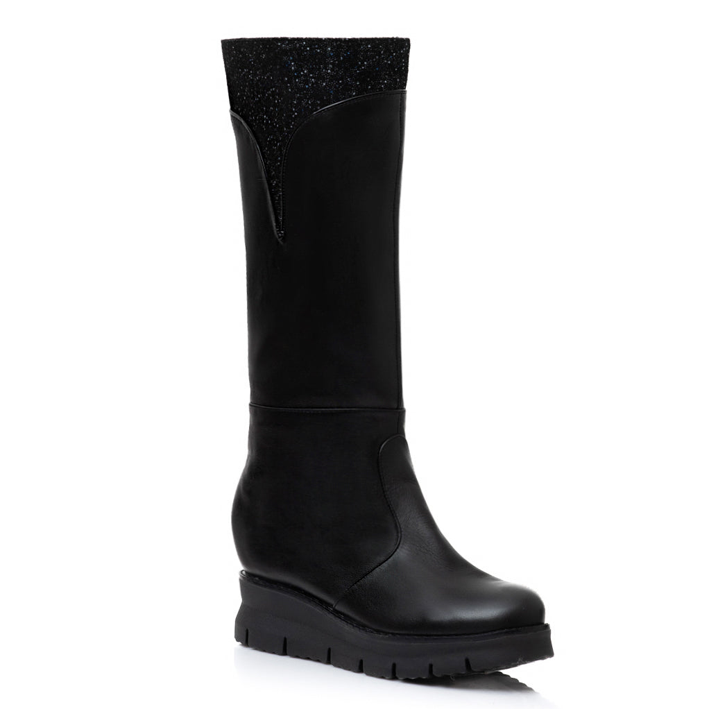 Cizme Piele Talpa Inalta Confort Aris T16  - orice culoare