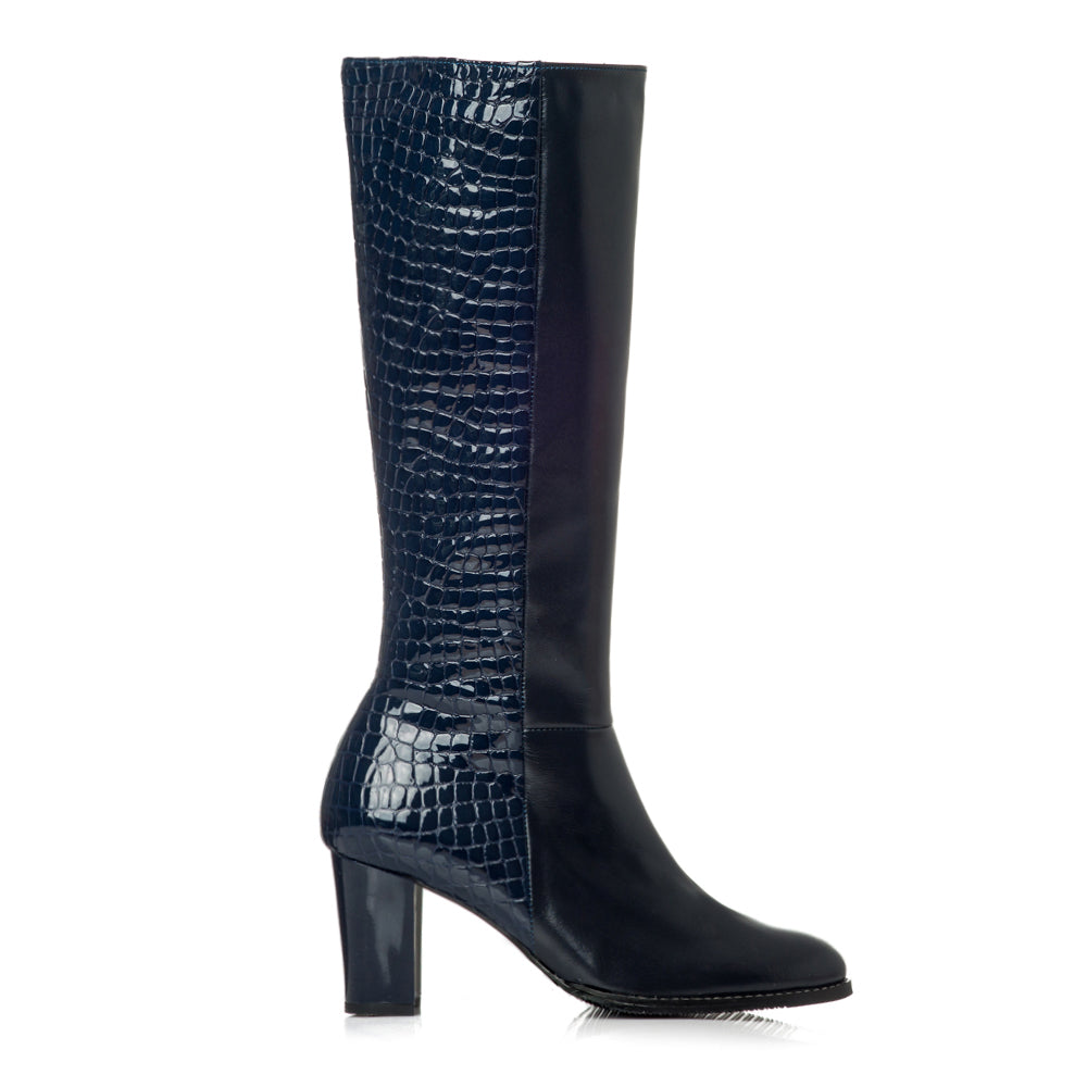 Cizme dama piele naturala bleumarin V18 - orice culoare