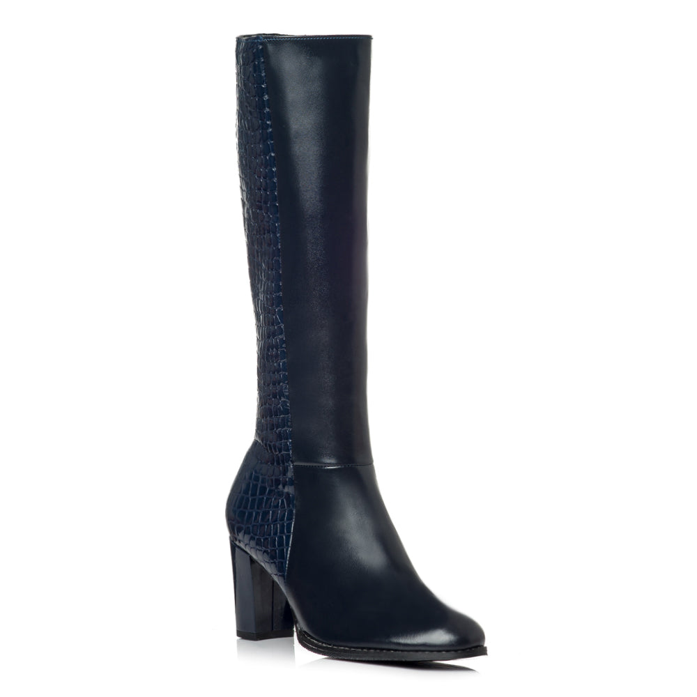 Cizme dama piele naturala bleumarin V18 - orice culoare