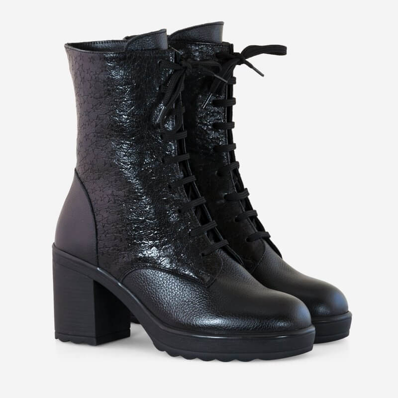 Bocanci cu Toc din piele naturala Miriam D12 - orice culoare
