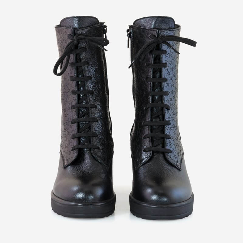 Bocanci cu Toc din piele naturala Miriam D12 - orice culoare