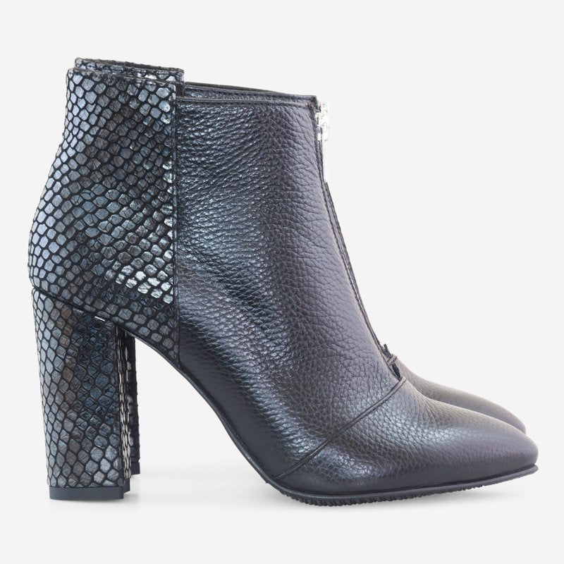 Botine Piele Negru Mari Lu D25 - Orice Culoare