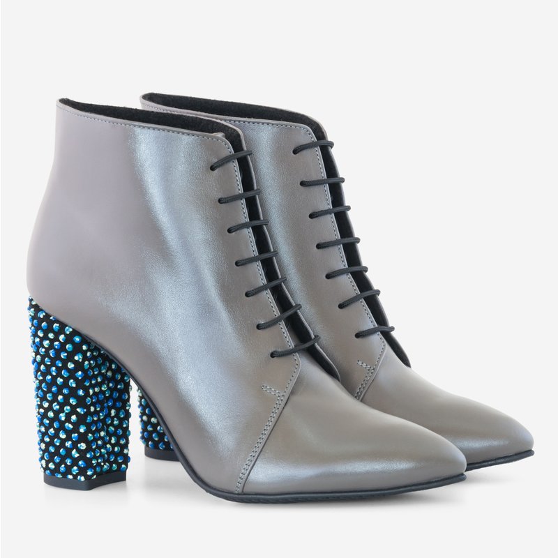 Botine Dama Piele Gri Sofia D11 - orice culoare