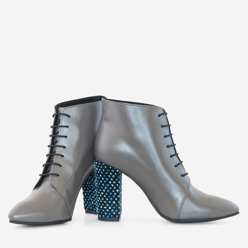 Botine Dama Piele Gri Sofia D11 - orice culoare