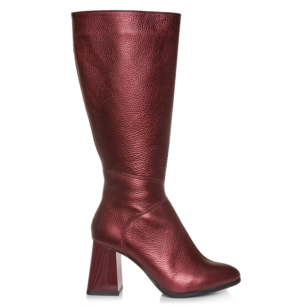 Cizme Piele Bordo Casual Cathi C23 - orice culoare