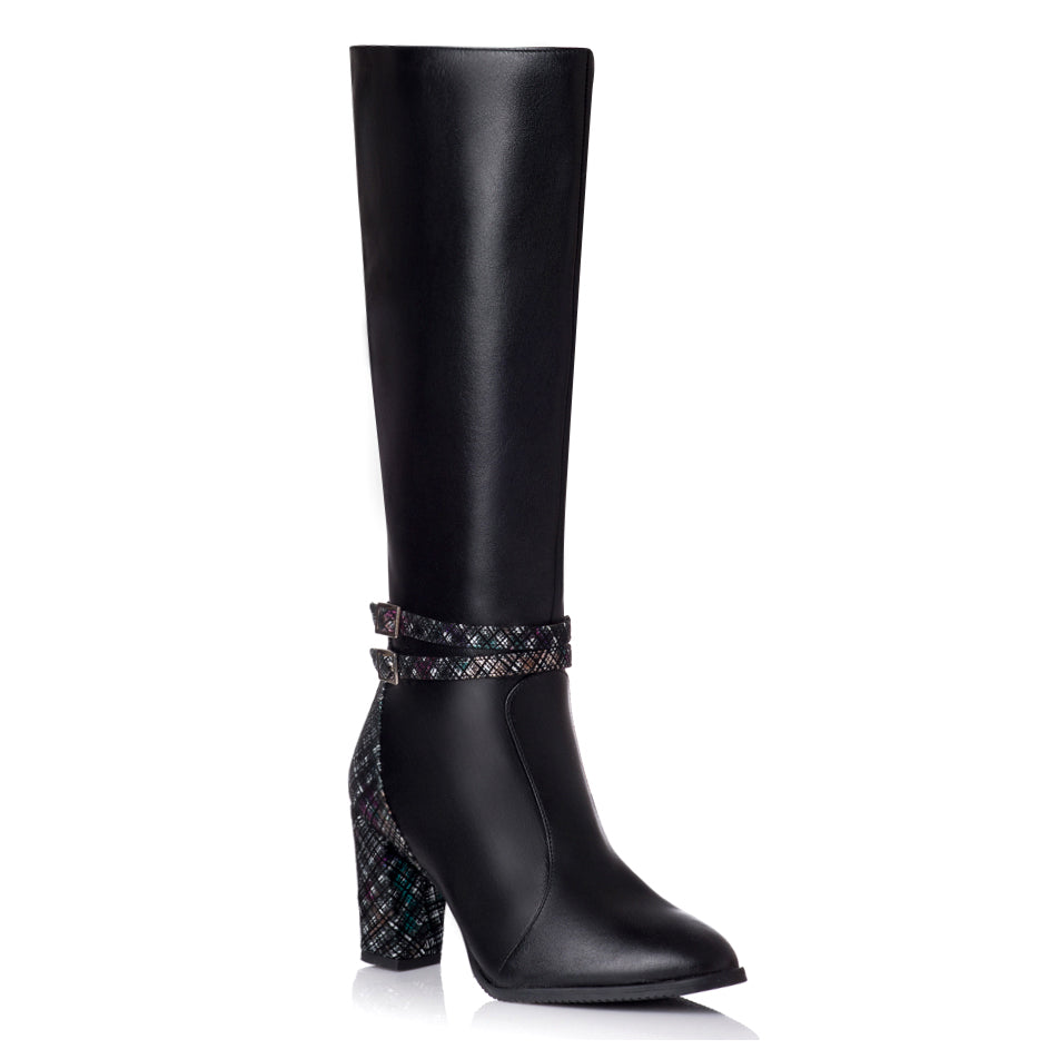 Cizme Dama Piele Negru/Color Amelie T3 orice culoare