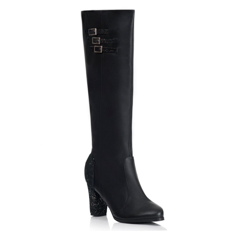 Cizme Piele Bordo Catarame Evelin T1 - orice culoare
