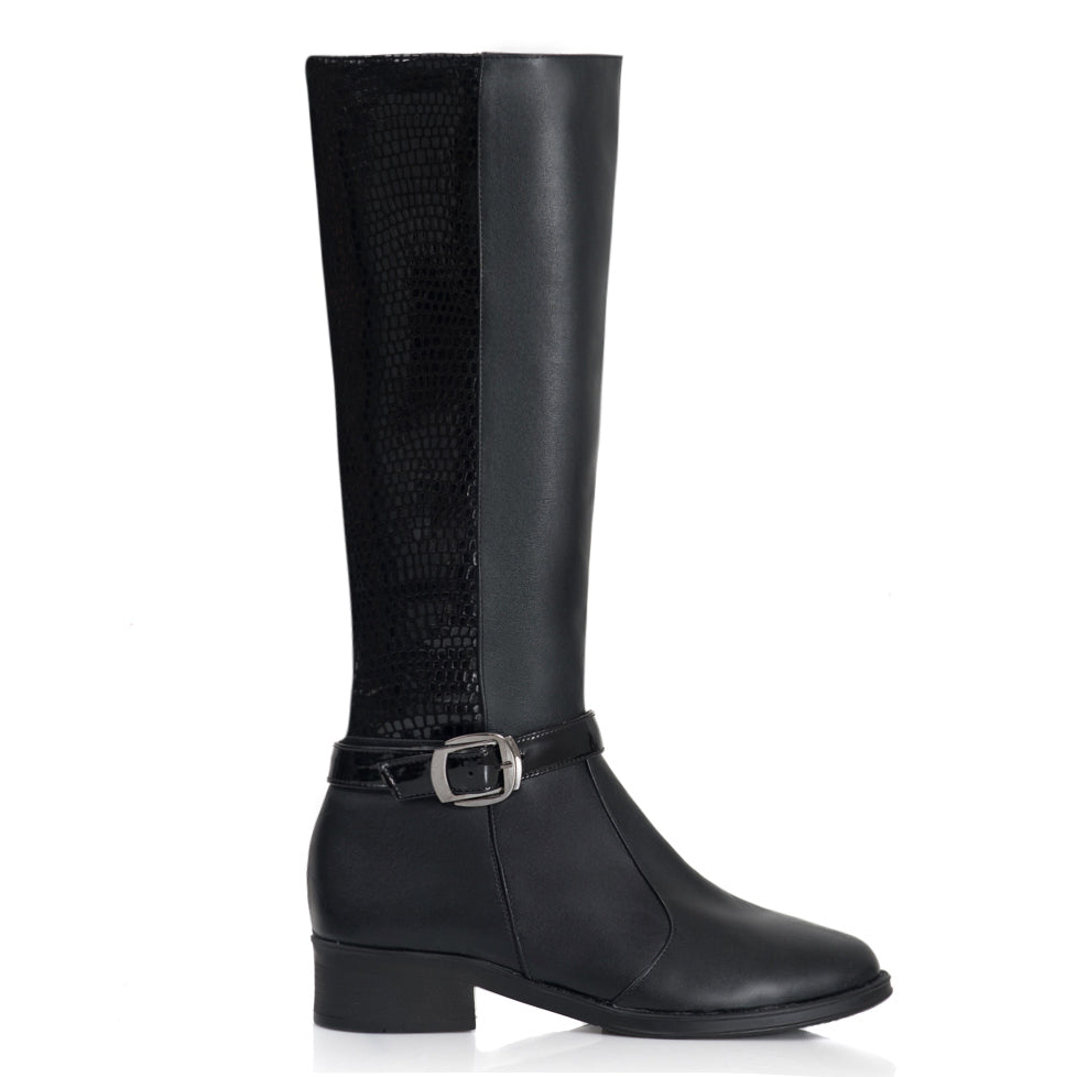 Cizme Talpa Joasa Piele Imprimeu Croco T8 - orice culoare