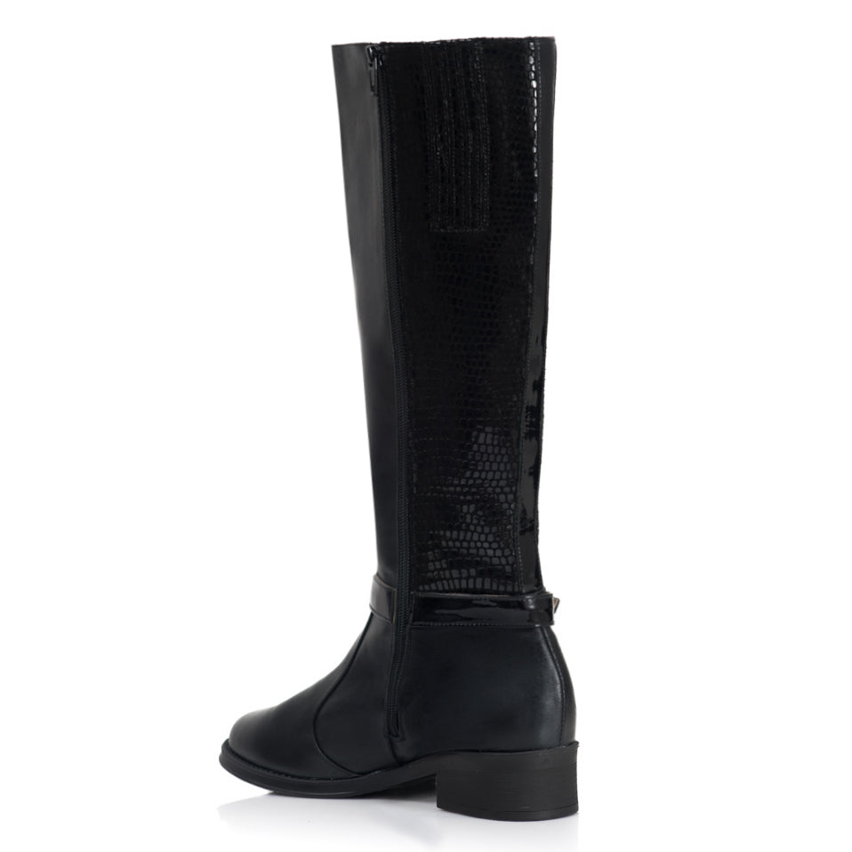 Cizme Talpa Joasa Piele Imprimeu Croco T8 - orice culoare
