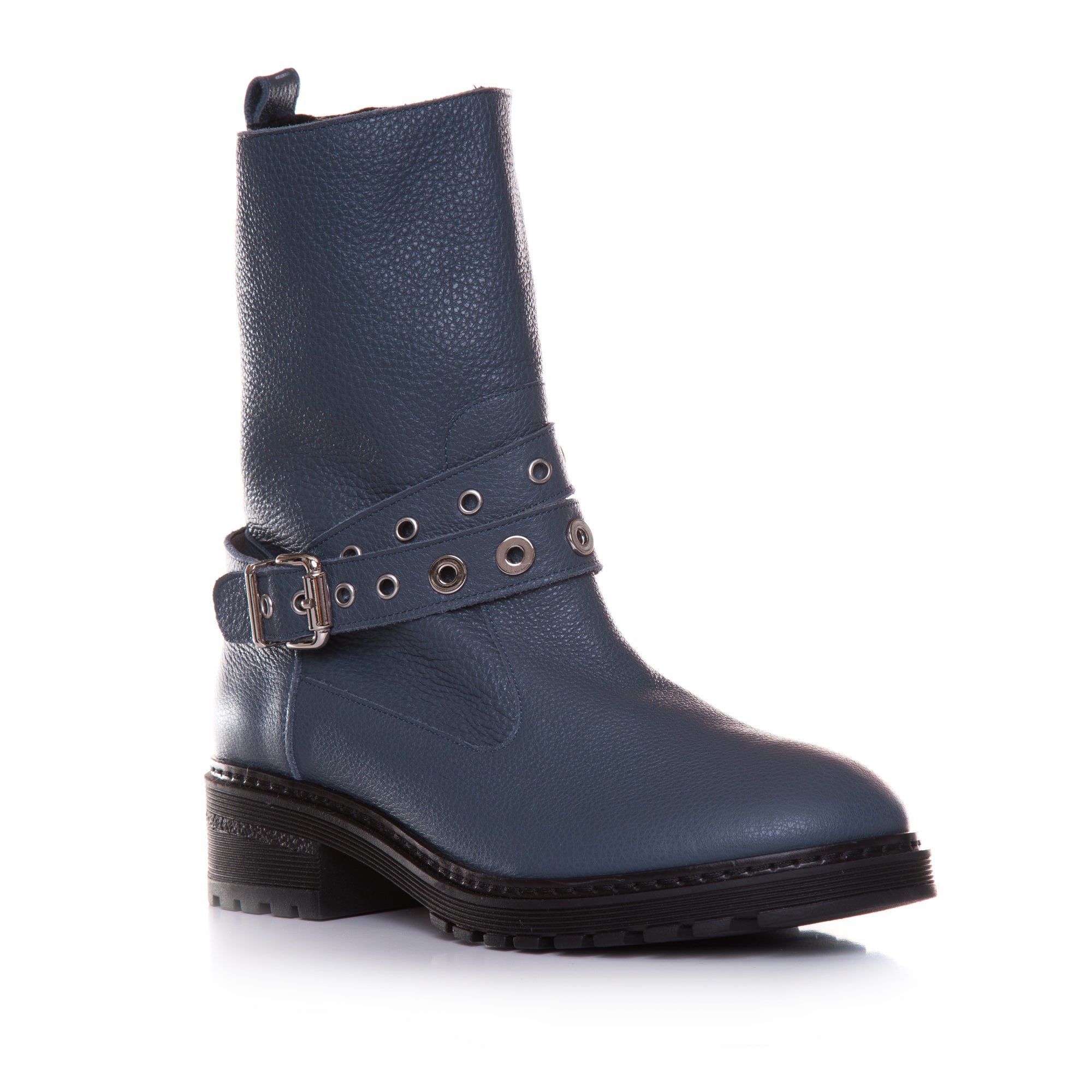 Cizme Scurte Piele Gri Erik T19 - Orice Culoare