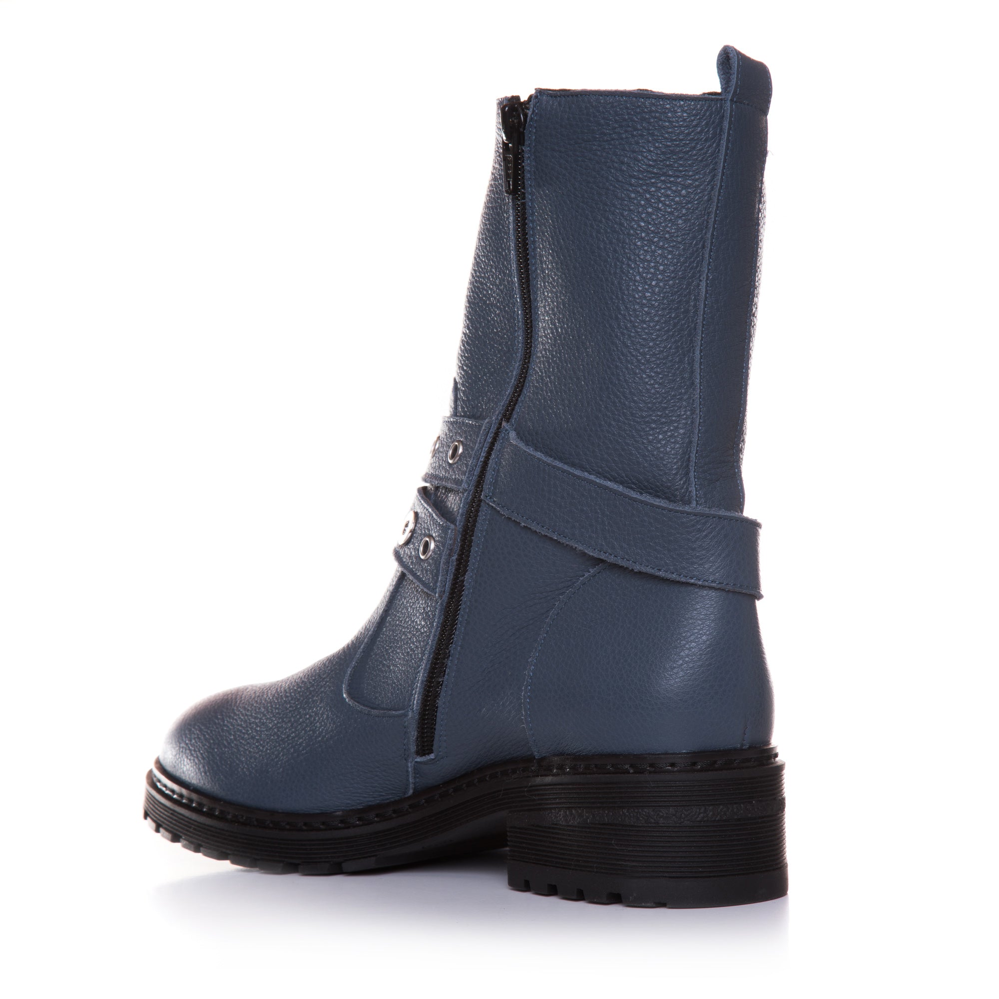Ghete Din Piele Inalte Gri Petrol T20 - orice culoare
