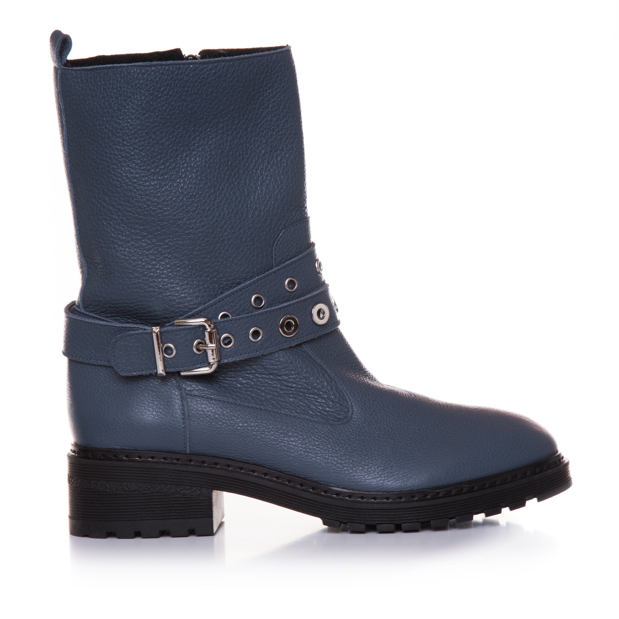 Cizme Scurte Piele Gri Erik T19 - Orice Culoare
