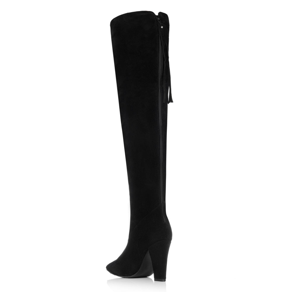Cizme Peste Genunchi Toc Gros V25 - orice culoare