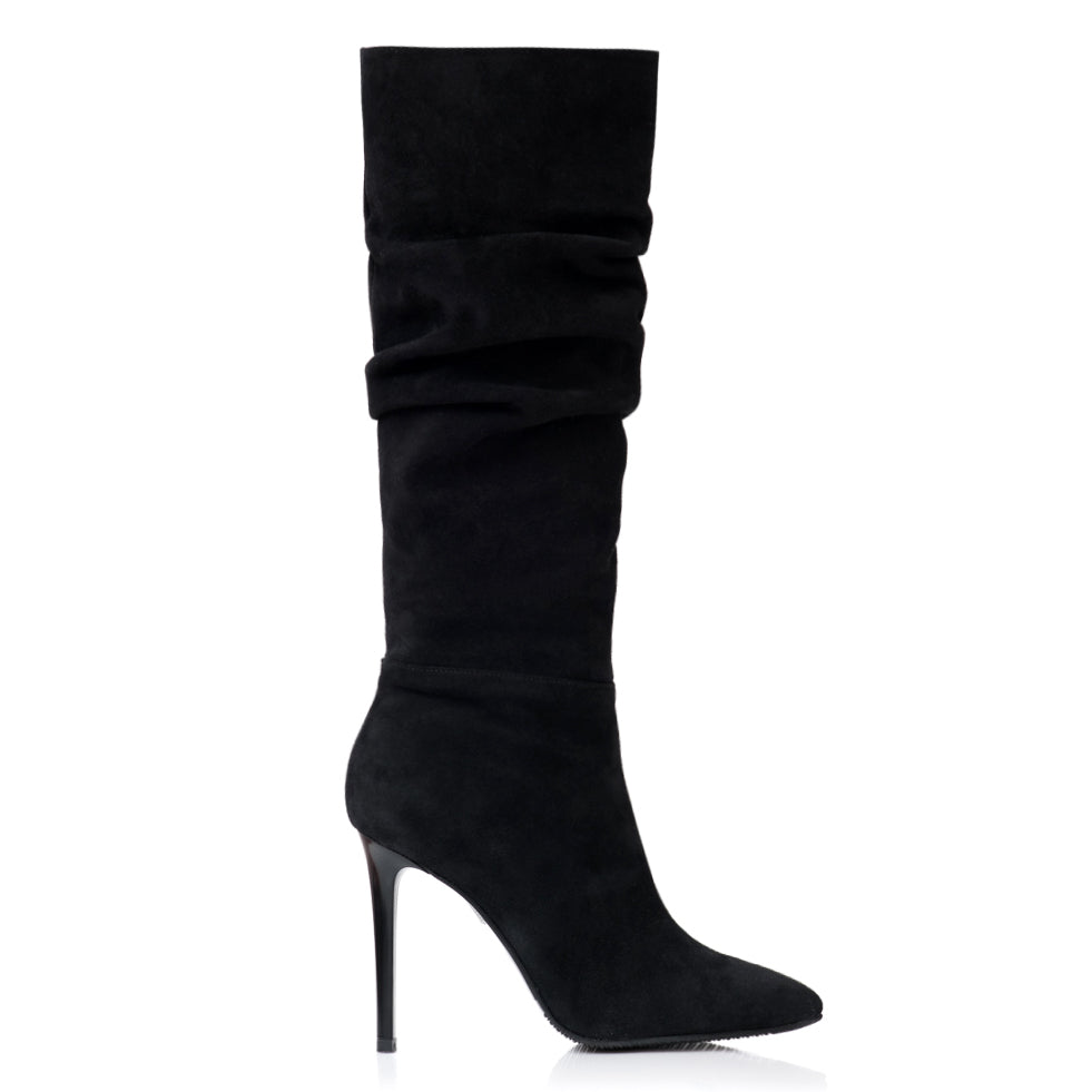 Cizme Stiletto Fronsate Piele Naturala  S7 - orice culoare