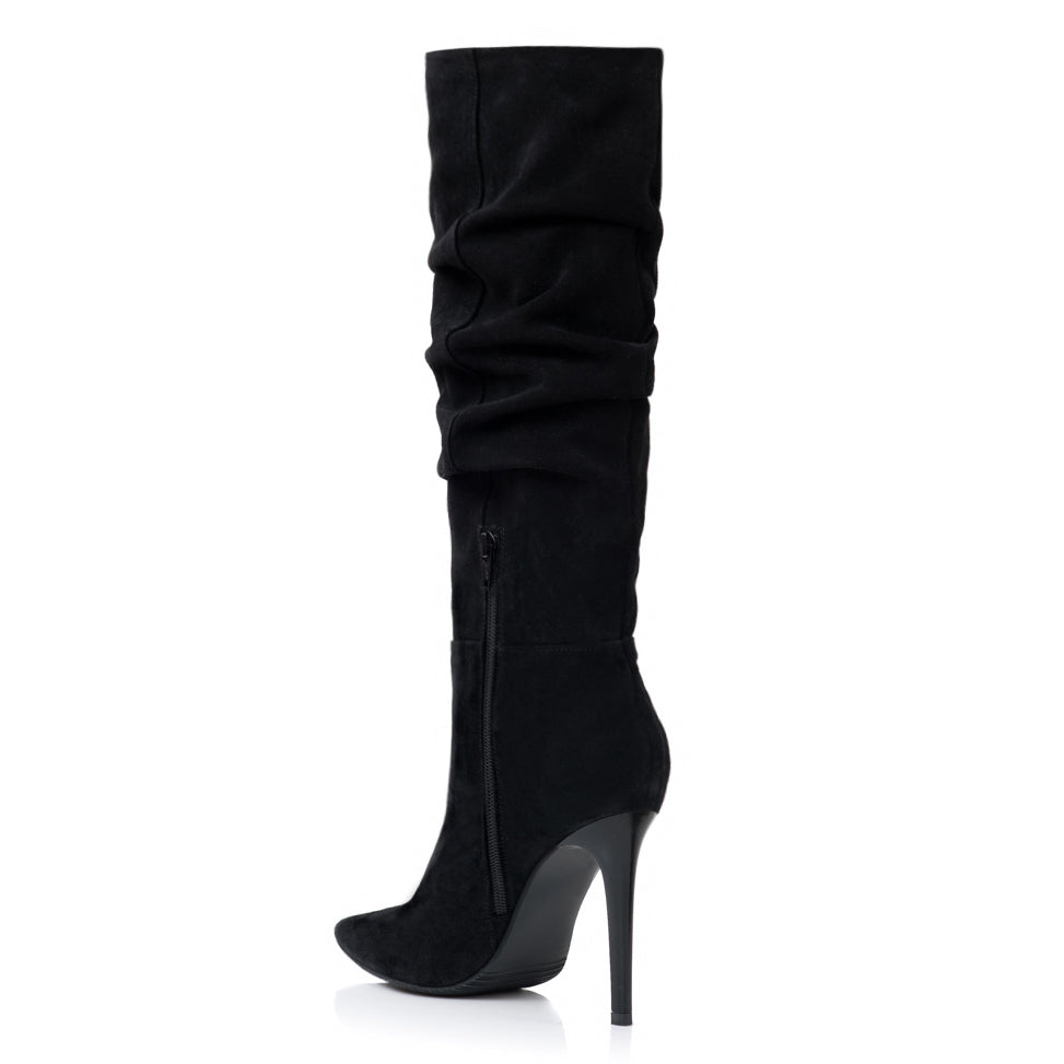 Cizme Stiletto Fronsate Piele Naturala  S7 - orice culoare