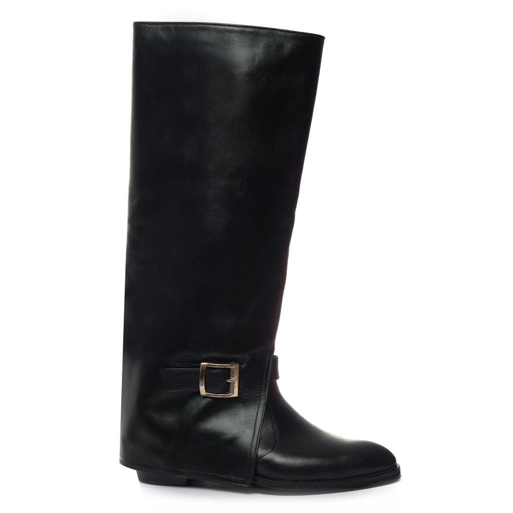 Cizme cu toc tip pantalon piele naturala bej - orice culoare (Copie)