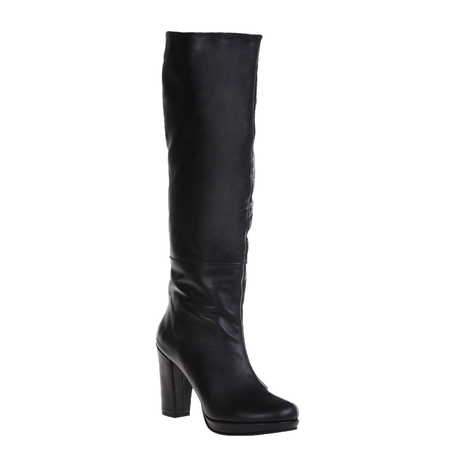 Cizme piele cu toc Casual Negru  - orice culoare