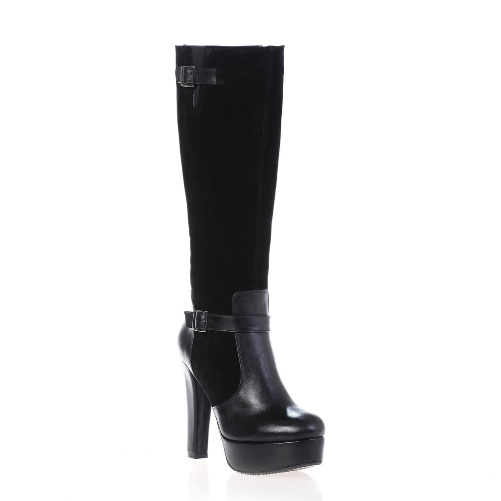 Cizme Lady Negru  V2 piele naturala  - orice culoare