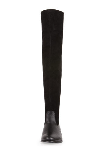 Cizme Casual Combi peste genunchi piele naturala intoarsa,orice culoare